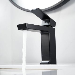 Смеситель для раковины Rose R1801H-1 чёрный матовый